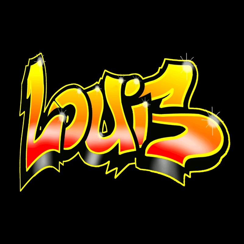 Graffiti Tag prénom Louis