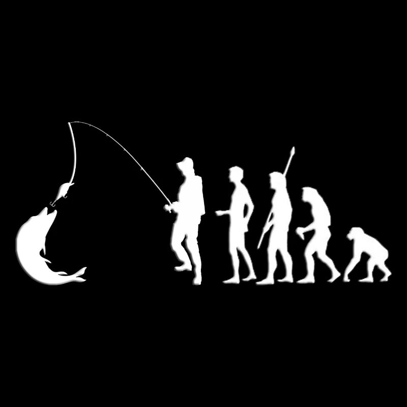 Angeln Evolution vom Affe zum Angler