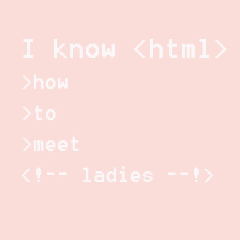 I know html Geeky Nerdy