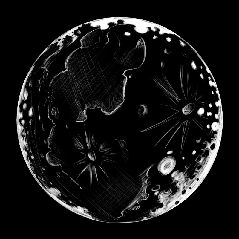 Lune planète étoiles cadeau de l'univers du système solaire