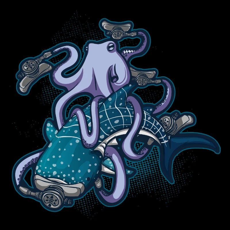 Plongeon Baleine Requin Plongée Octopus Cadeau