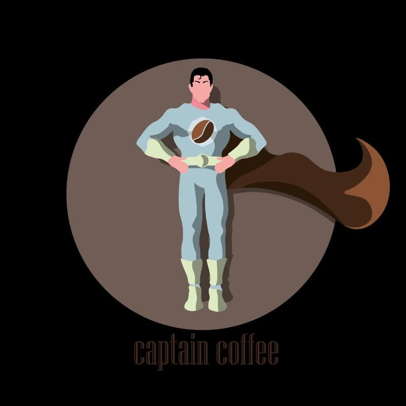 Captain Coffee - Superhero Geschenk Idee