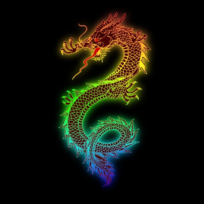Dragon chinois élégant