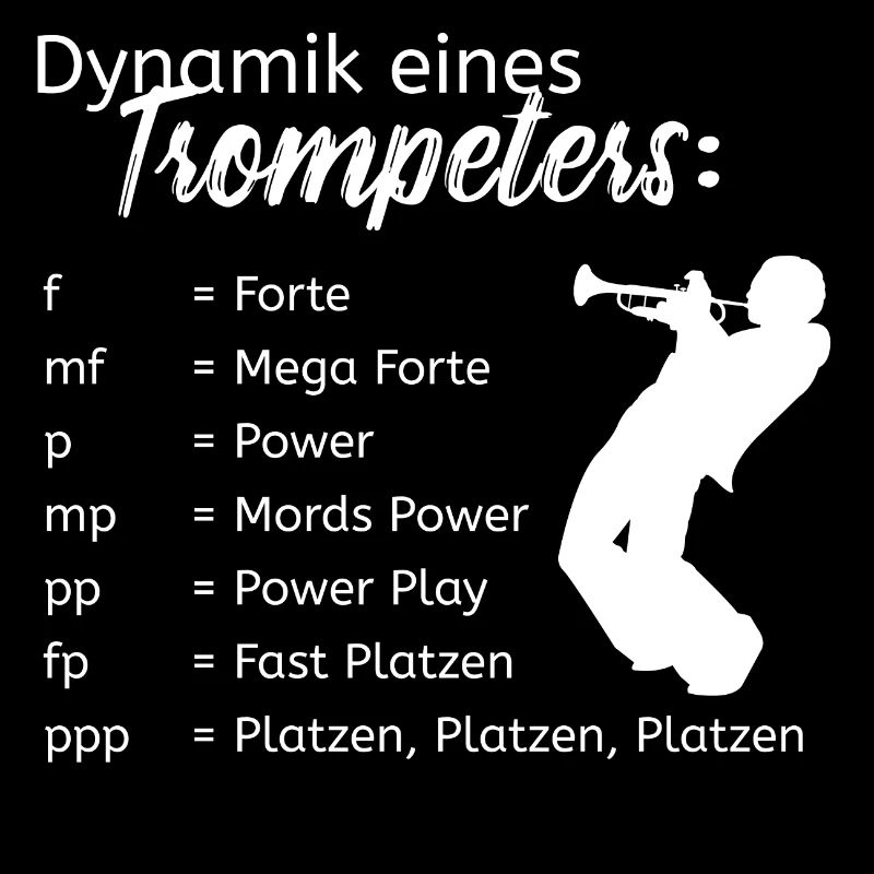 Dynamik eines Trompeters - Trompetenliebe Musiker