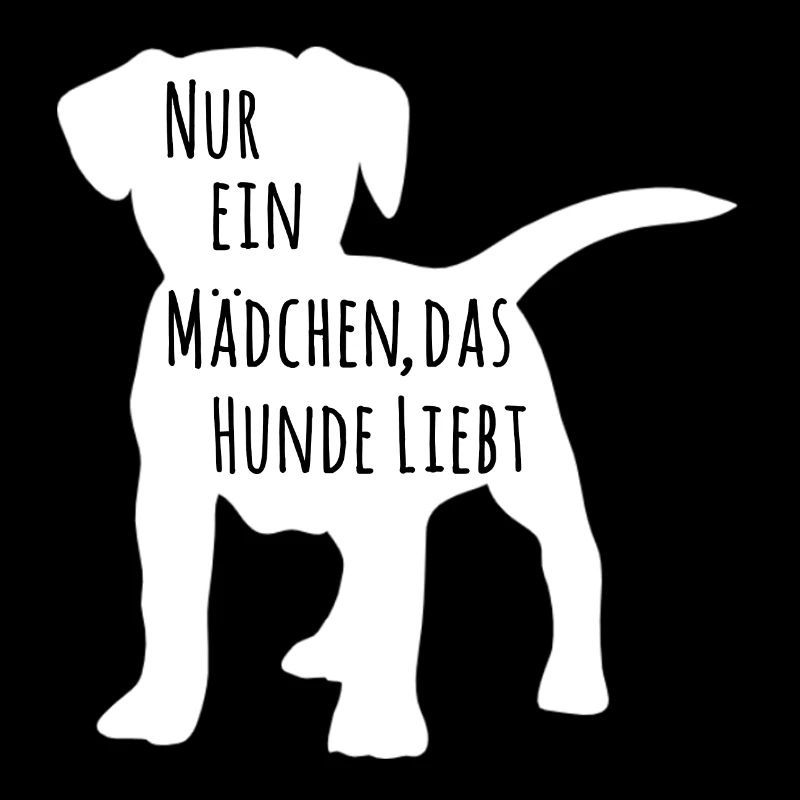 Hund Mädchen I Hundemotiv Hundebesitzer Geschenk