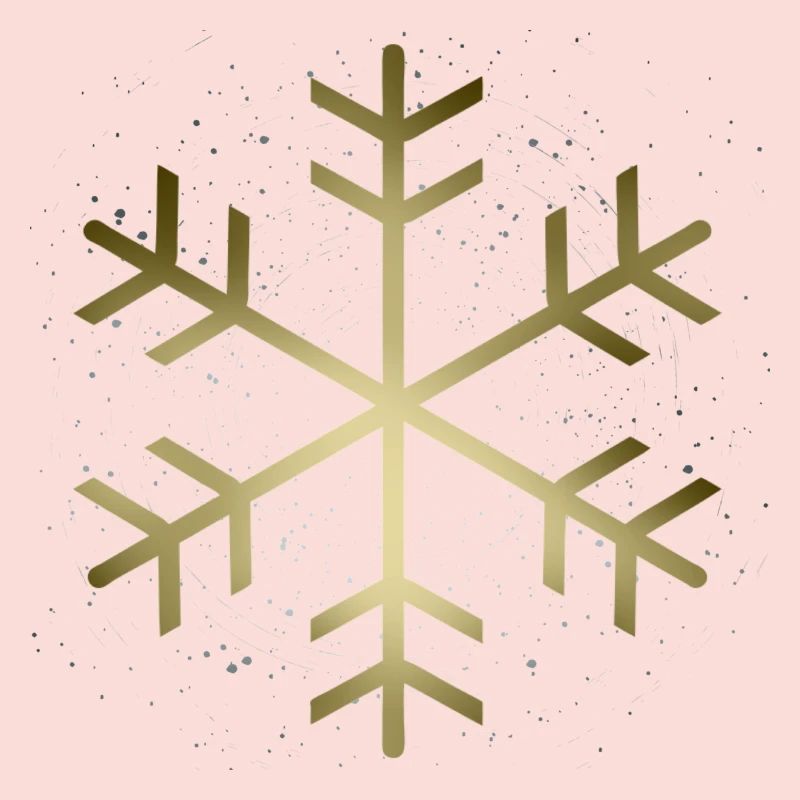 flocon de neige doré