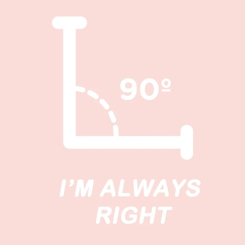 Funny math right angle nerd gift