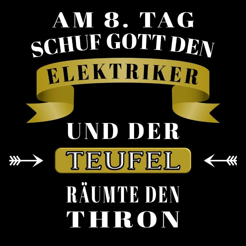 Elektro Gott erschuf den Elektriker Geschenkidee