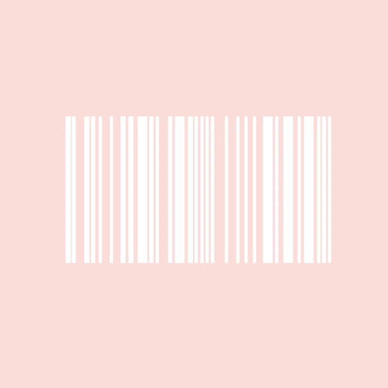 Barcode Strichcode weiss