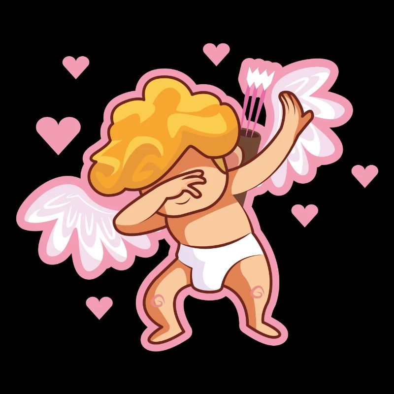 Amor dabbing valentinstag