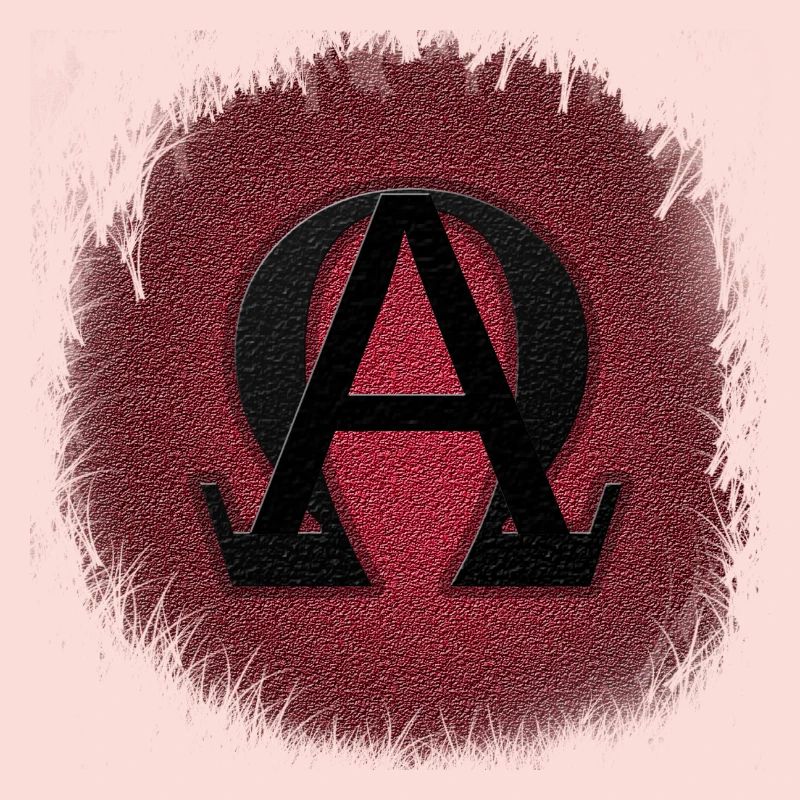 ALPHA ET OMEGA, SYMBOLE GREC Typographie