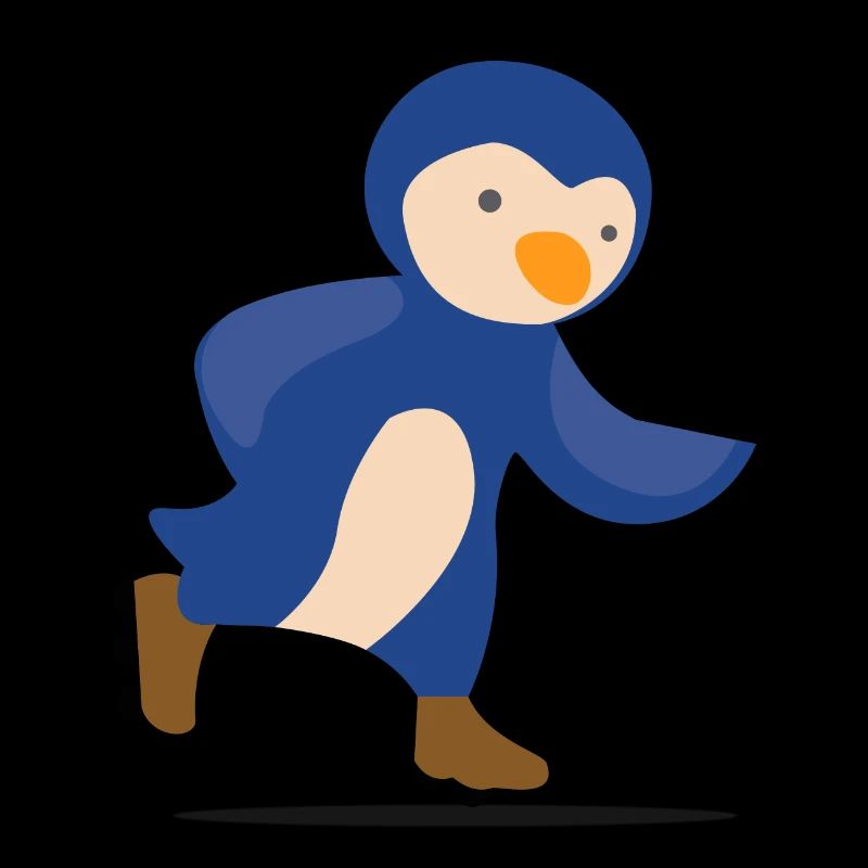 Rollschuh Pinguin Geschenk