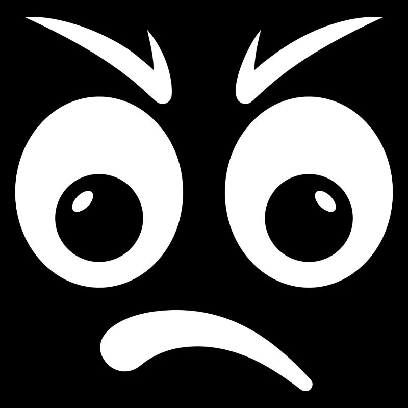 wütender Emoticon!