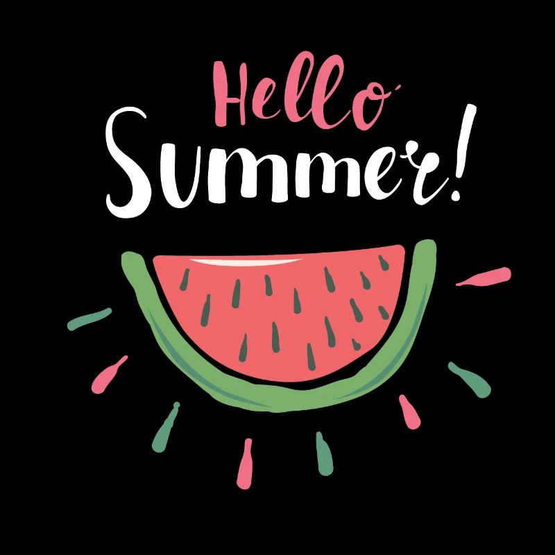 Hello Summer Melon Summer Design Gift Cool