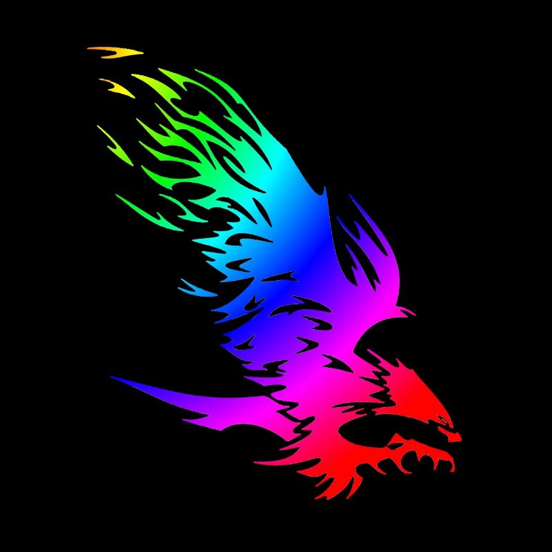 Adler | Raubvogel Angriff Jäger Wild bunt