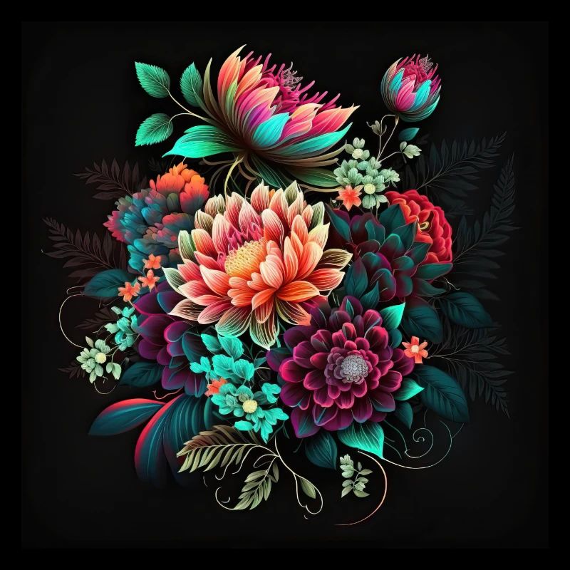 Botanicals Blumenmuster