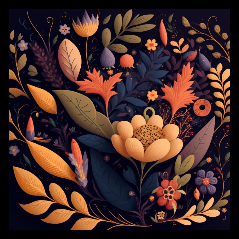 Motif de fleurs botaniques