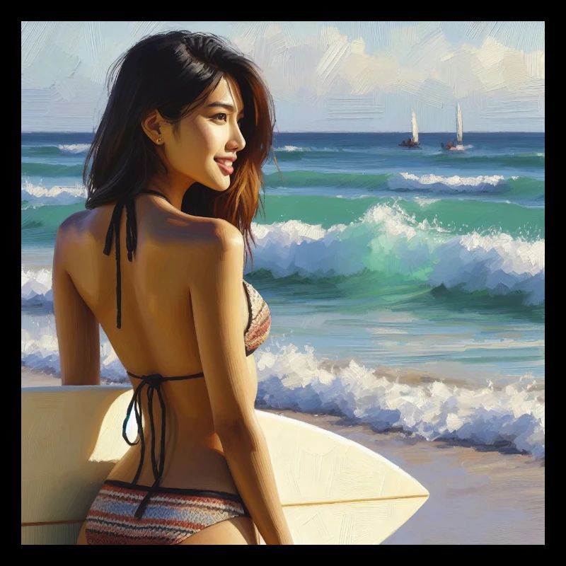 Surfer on the beach