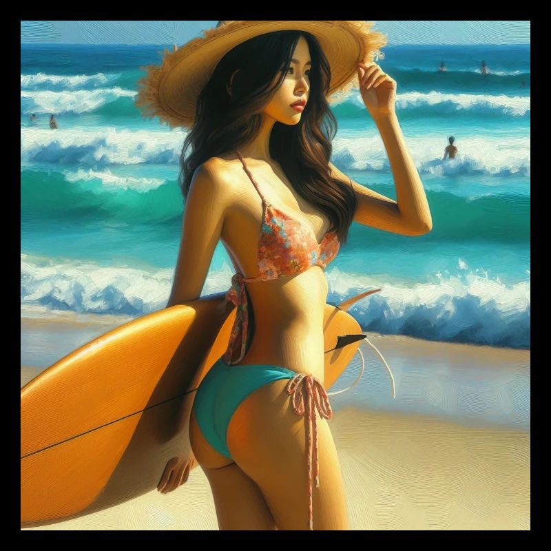Surfer on the beach