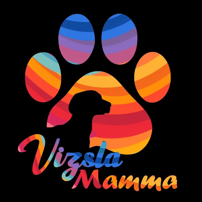 Vizsla Mamma - Rainbow