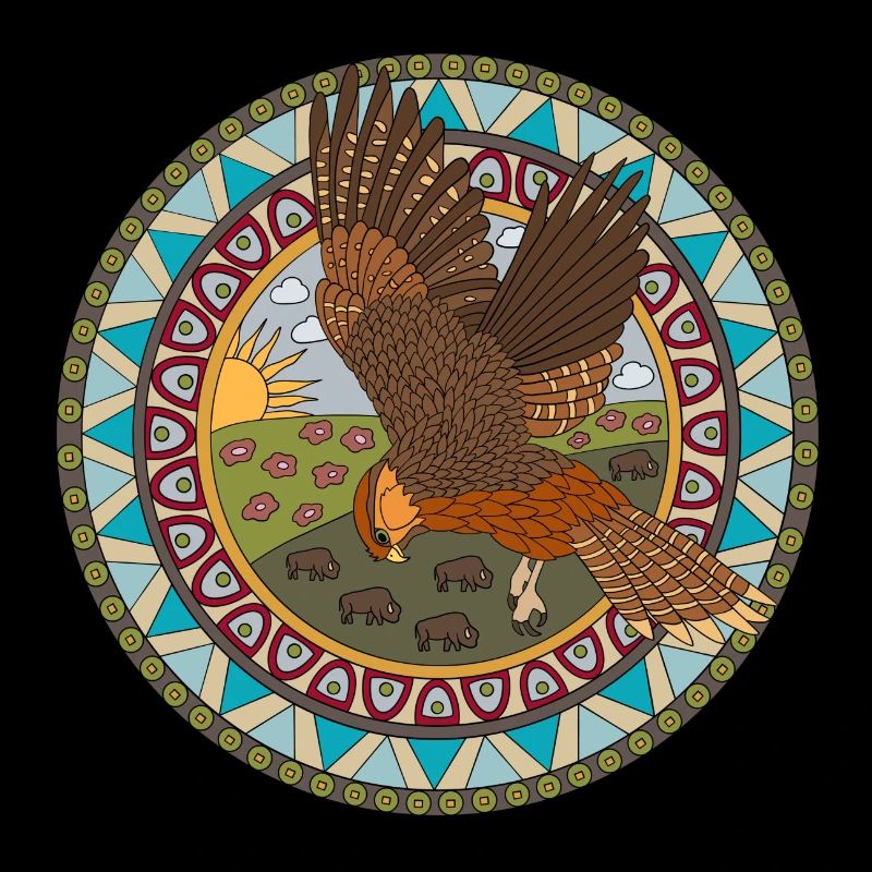 Indianisches Sternzeichen Falke