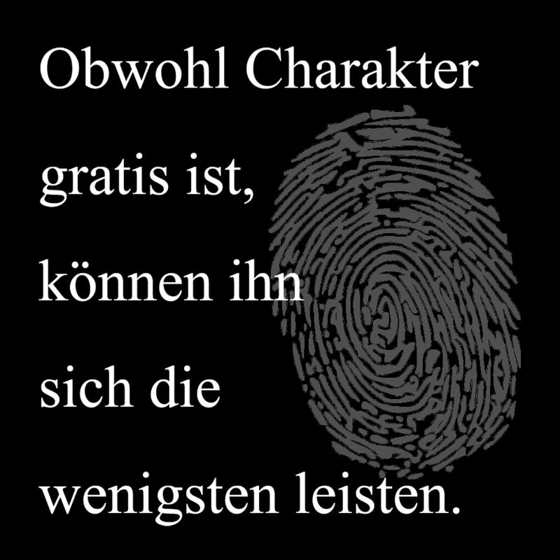 Charakter ist gratis