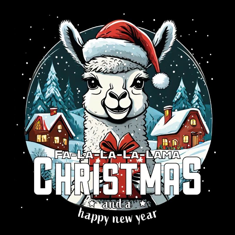 Lama de Noël Fa La La La Lama Noël