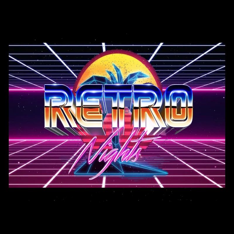 Synthwave 80er Jahre Design Retro