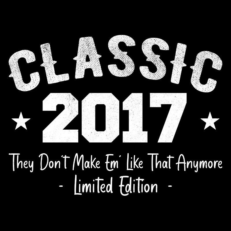 Né 2017 Vintage Cadeau Anniversaire Classic 2017