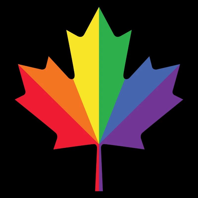 Feuille d'érable du Canada LGBT
