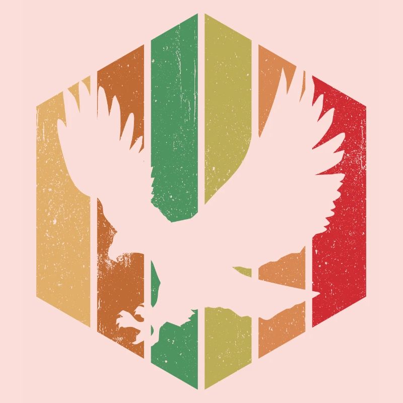 Vogel Retro Grafik