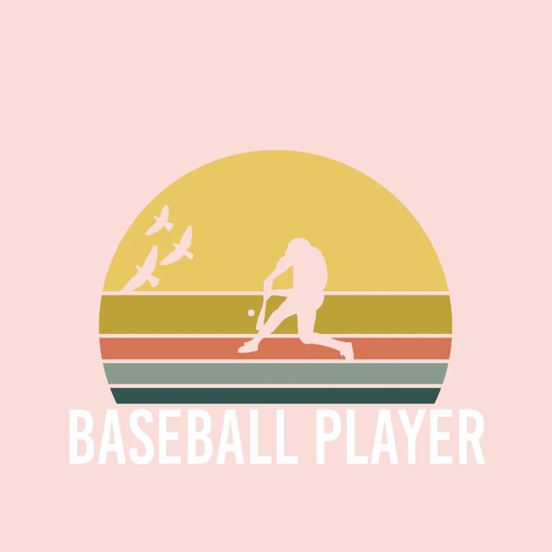 Rétro Vintage Sunset Evolution Baseball