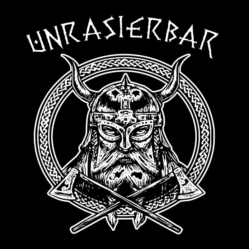 Bartträger Bart Wikinger Lustig Spruch Unrasierbar