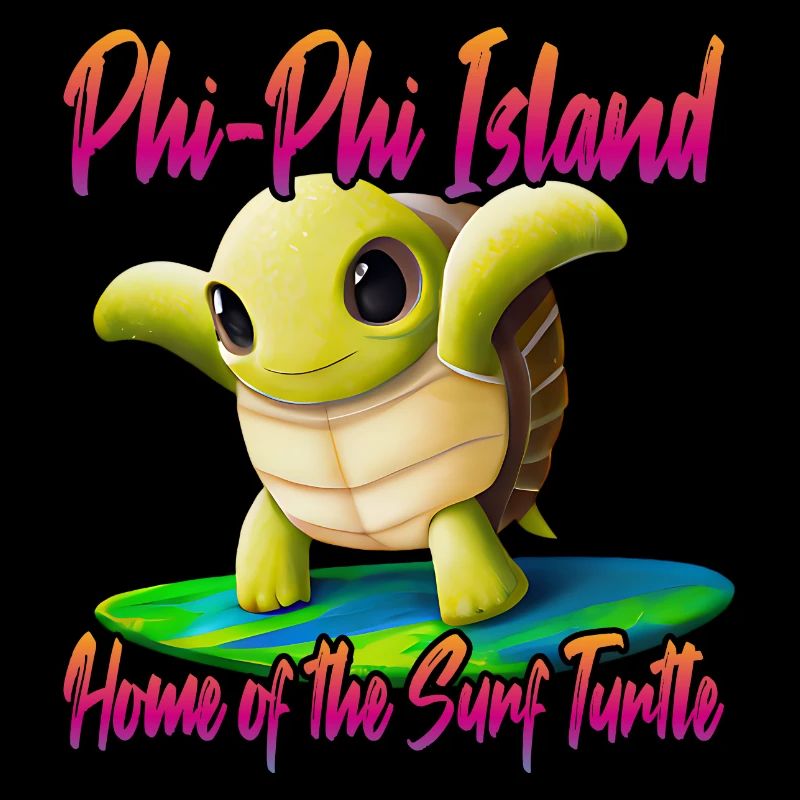 Tortue de surf des îles Phi Phi
