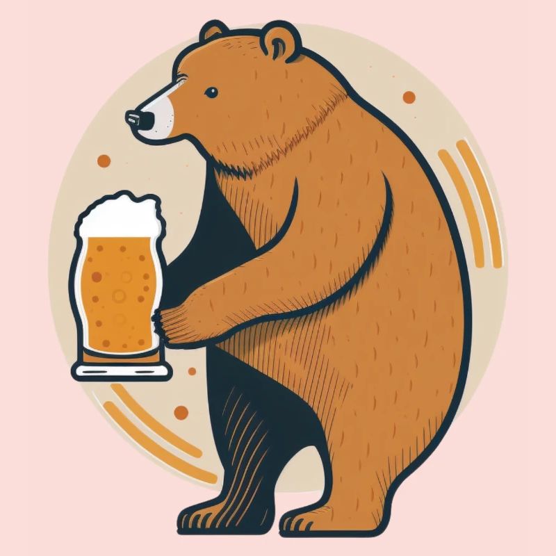 Beer Drinking Bear