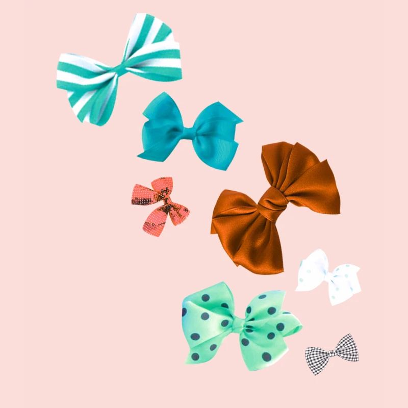 Bows, colorful bows, bow tie, check pattern