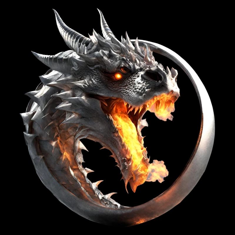 Feuerdrache im Ring