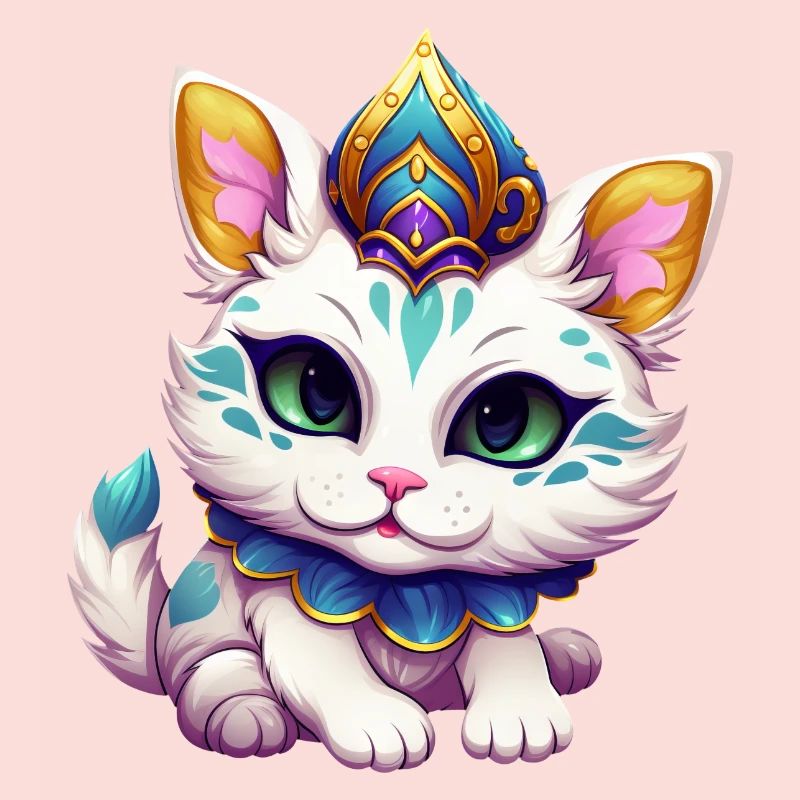 Mardi Gras Katze Karneval Comic