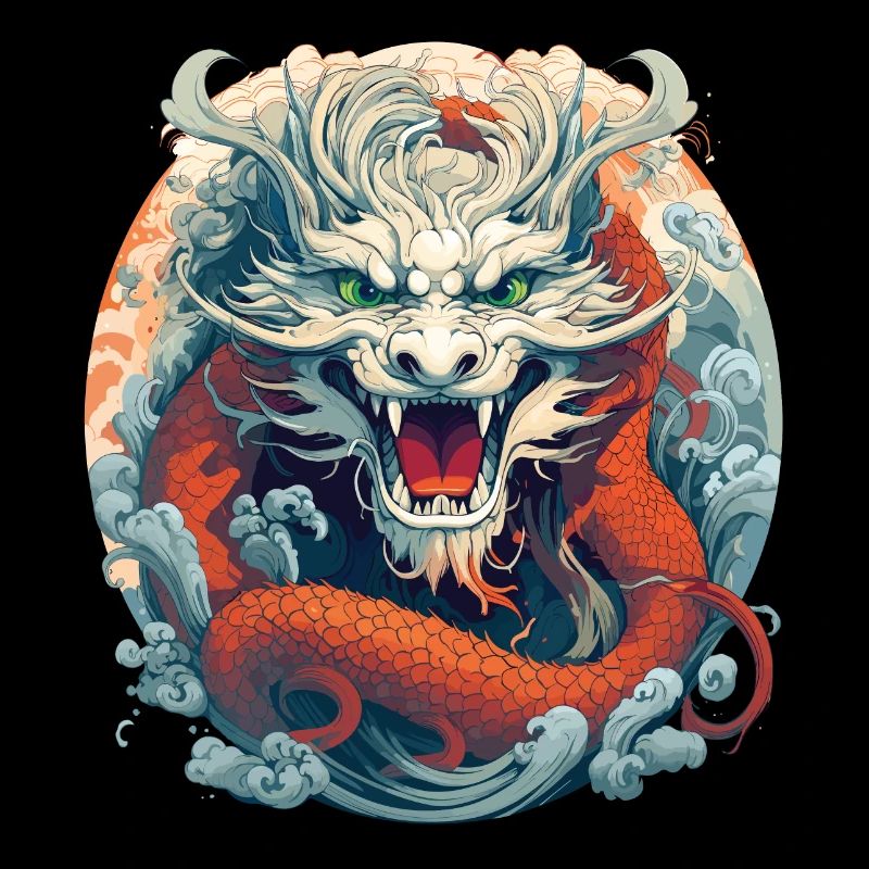 Design eines chinesischen Drachen