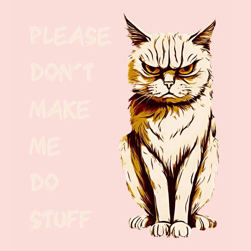 PLEASE DON'T MAKE ME DO STUFF, ADOLESCENT CAT