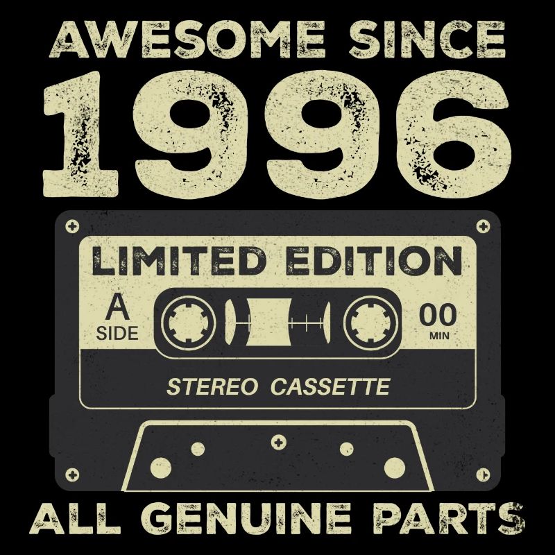 1996 Birthday Born In 1996 Vintage Retro