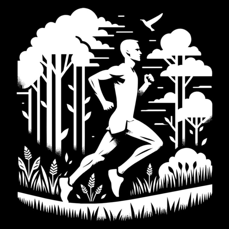Läufer in der Natur