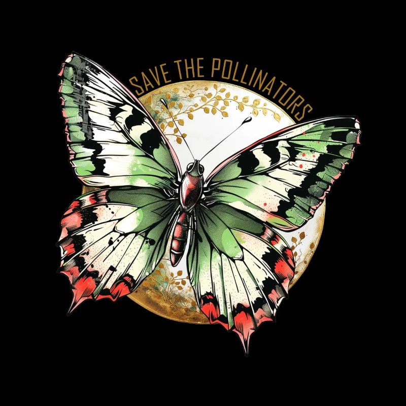 Sauvons les pollinisateurs - Papillon vert