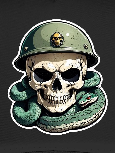 Snake Skeleton and Tattoo