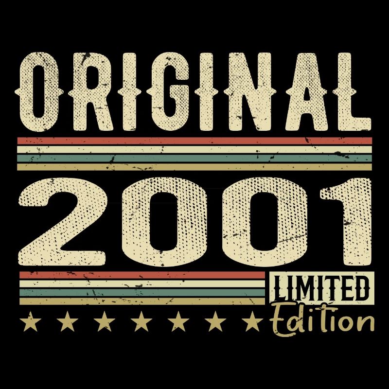 Original 2001 – Retro-Geburtstagsgeschenk 2001