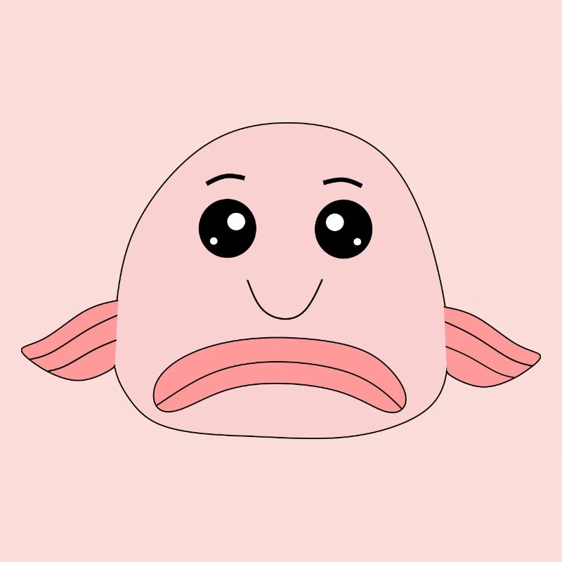 Blobfish fish comic ugly fish