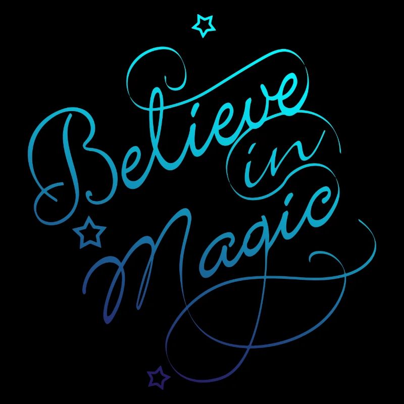 Believe in Magic blau