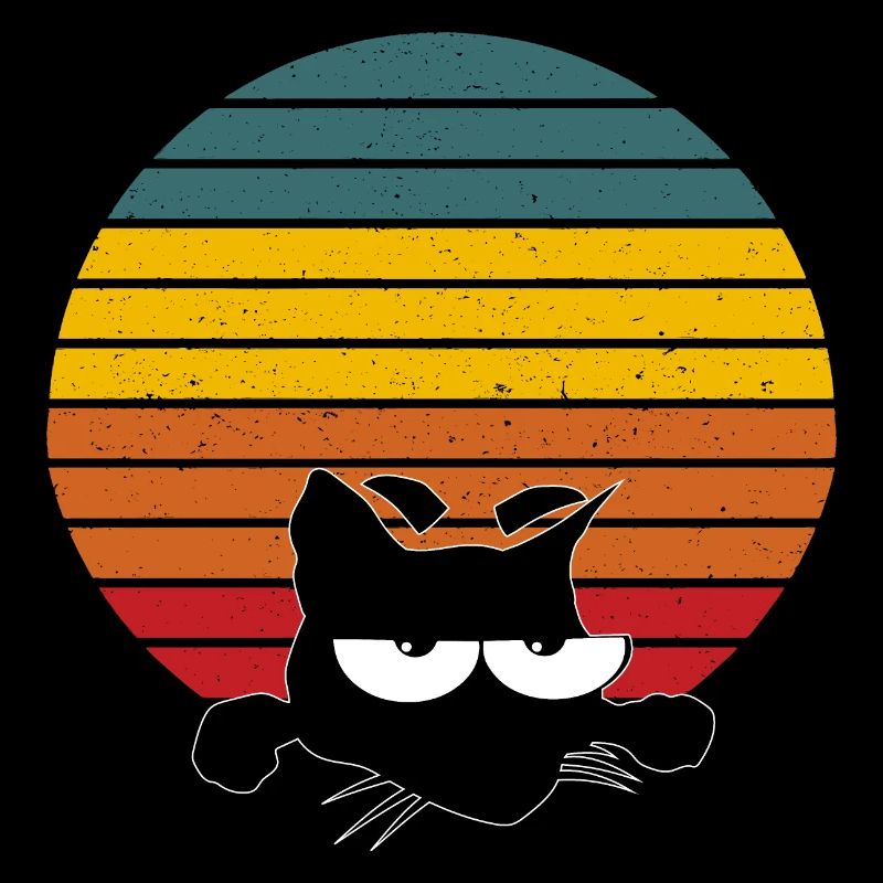 VINTAGE CAT RETRO KATZE