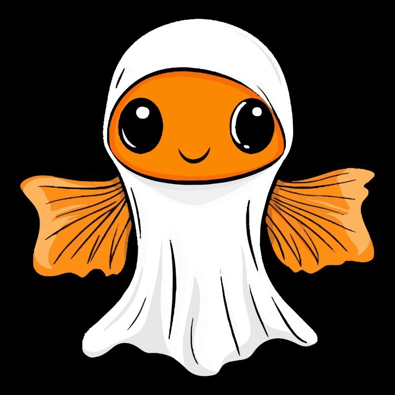 Goldfische Halloween Comic Geist