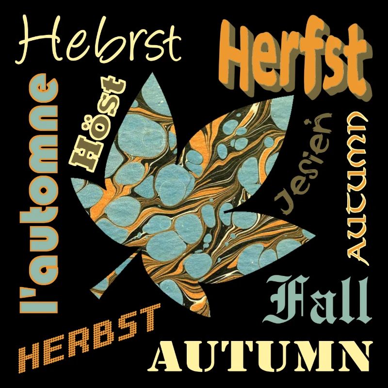 Autumn font with sheet E 204